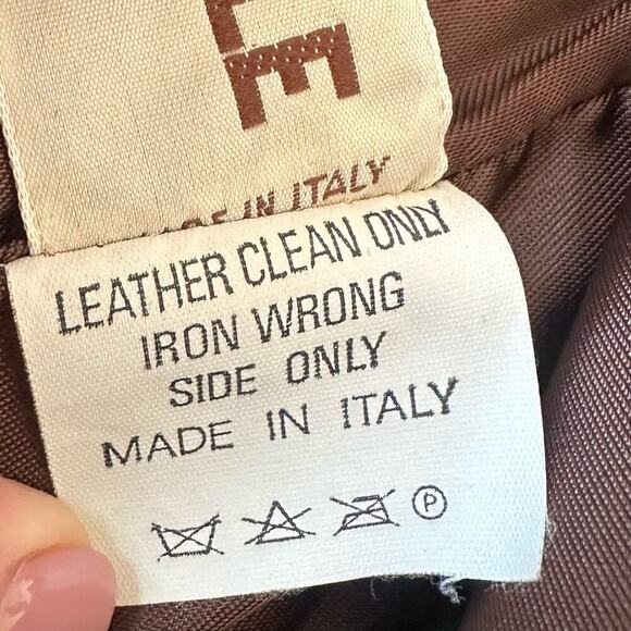 Vintage Italian Leather Vest with Studs by San Dino - Picture 10 of 11